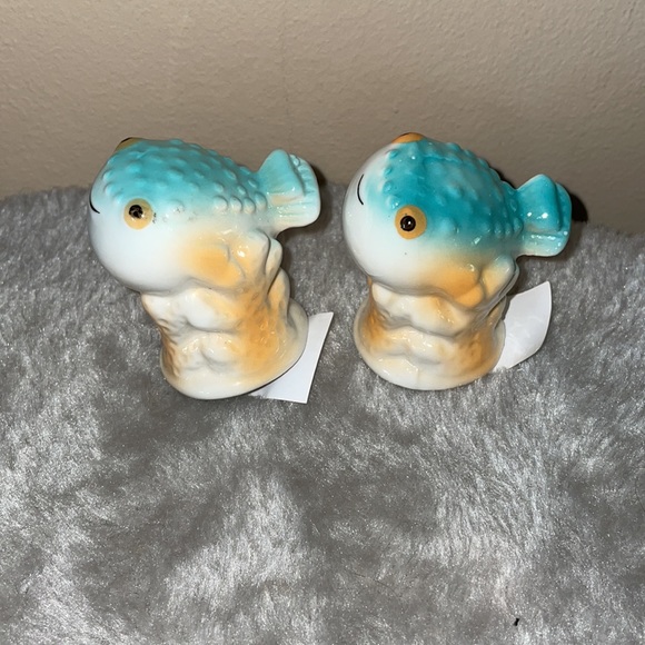 Mini blow fish salt & pepper shaker set new - Picture 4 of 4